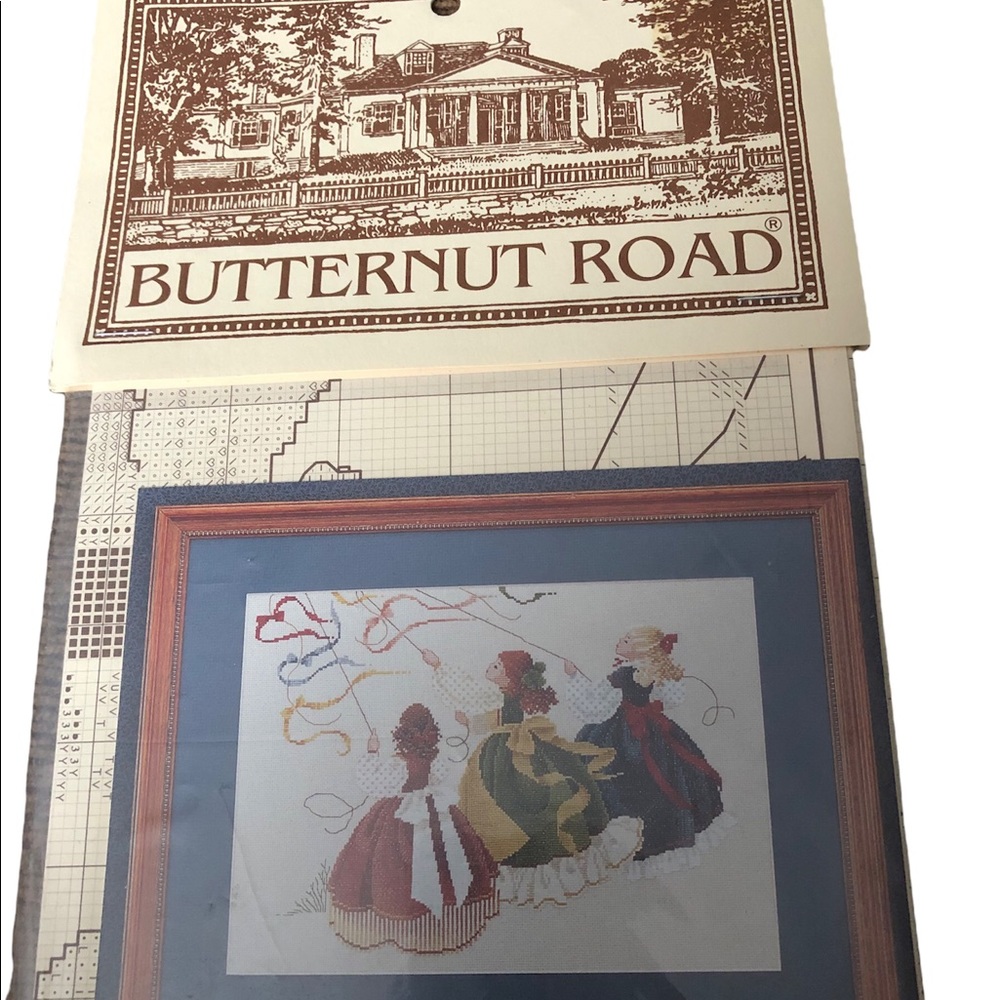 Vintage Butternut Road Designs Catch the Wind Cross Stitch Pattern Chart